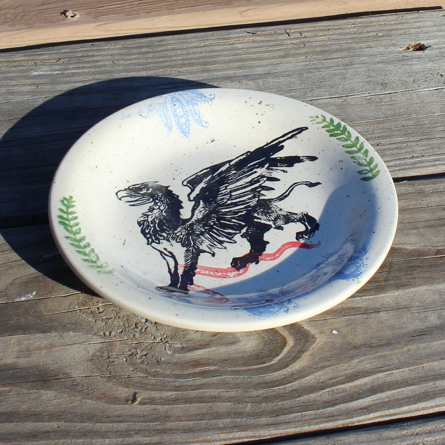 Griffin with Snake Plate