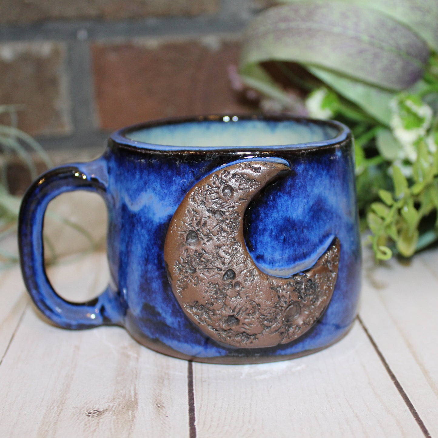 Moon mug - deep blue