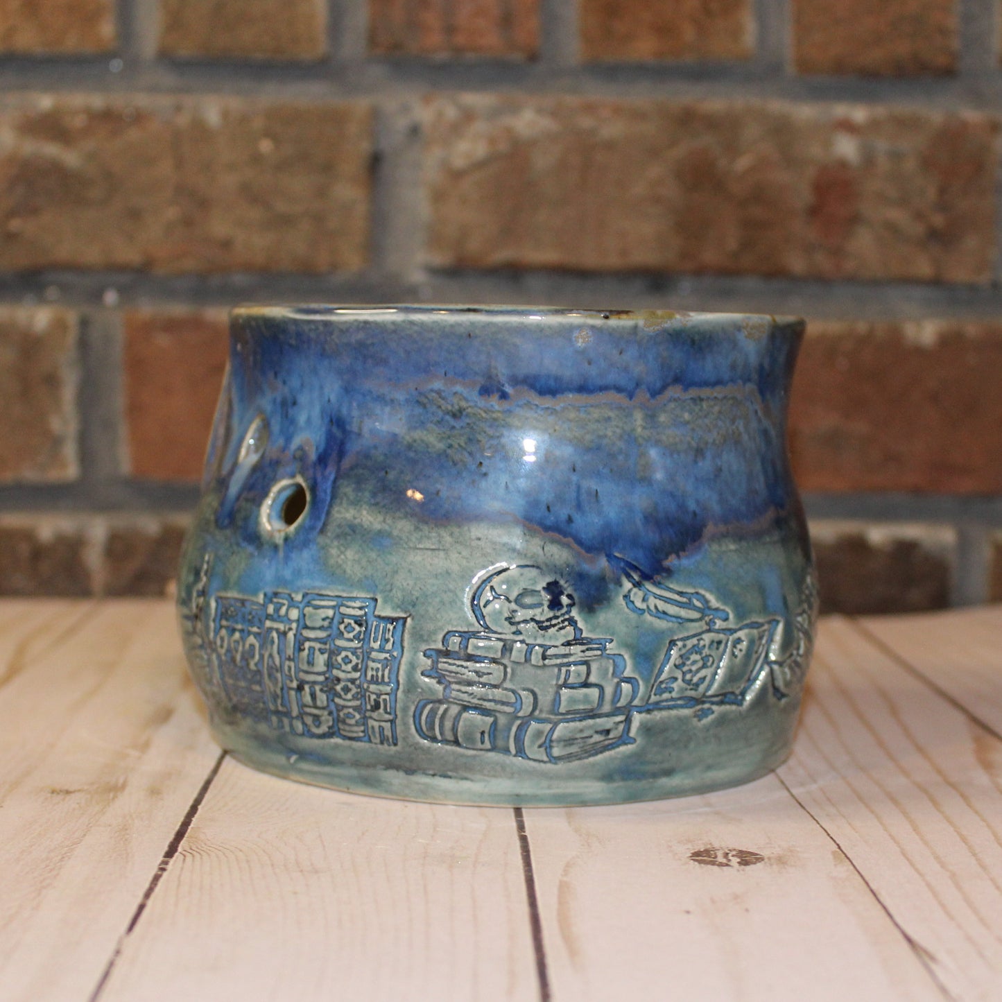 Book Witch Ceramic Yarn Bowl