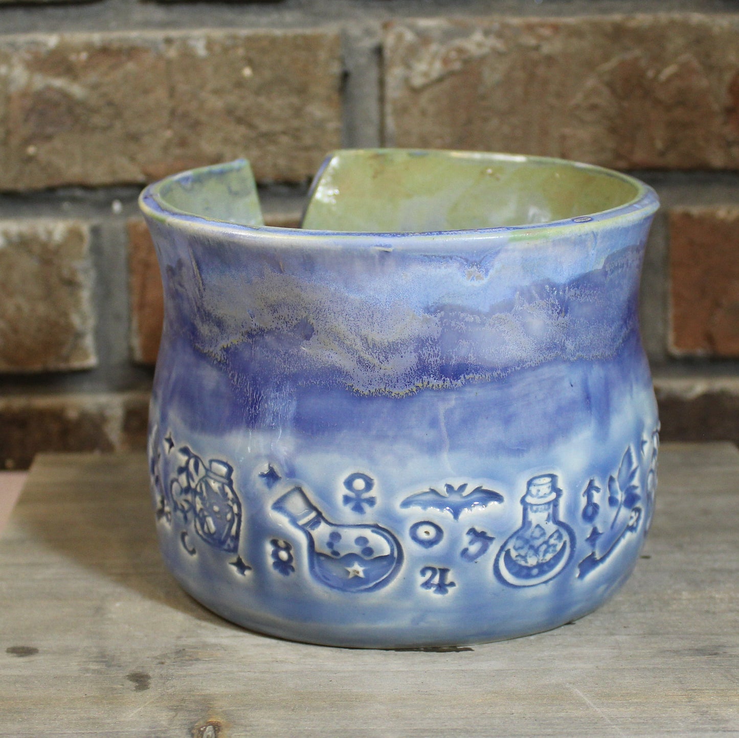 Alchemy bottles Ceramic Yarn Bowl