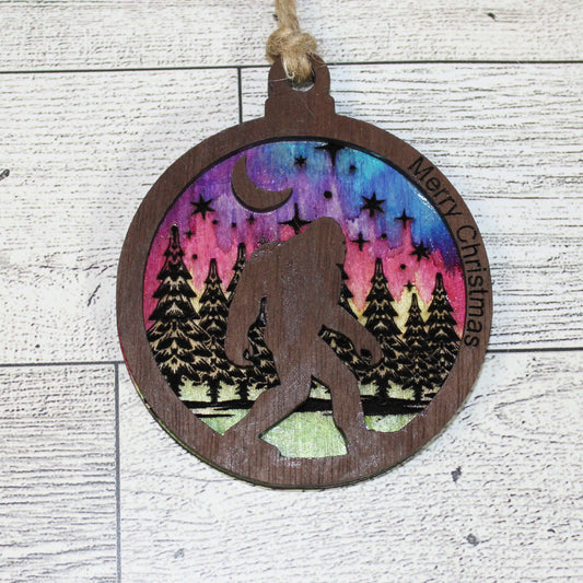 Bigfoot Wooden Ornament