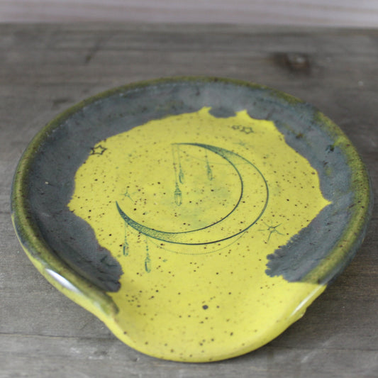 Ceramic Spoon Rest - moon
